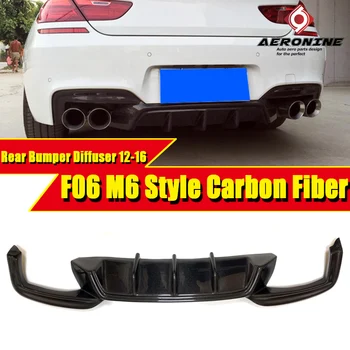 

F06 M6 style Rear Bumper Diffuser Carbon fiber Fits For BMW 6 Series 640i 640d 650i 650d sport Rear Diffuser 1:1 Replacement 12-
