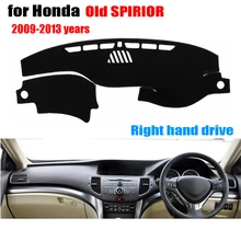 Приборной панели автомобиля чехлы для Honda SPIRIOR 2009 до 2013 левой рукой дисков тире покрывает панель dashmat инструмент Аксессуары платформы