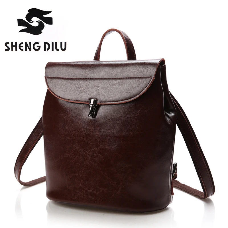 High End Leather Backpack Purse IUCN Water