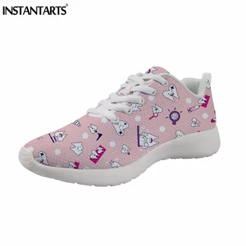 

INSTANTARTS Cartoon Dentistry Nursing Printing Student Flats Shoes Men Mesh Casual Brand Design Shoes Walking Sneakers 35-46#