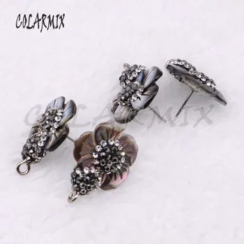 

10 pairs small shell flowers stud for earrings 20*20MM jewelry making finding for DIY jewelry stud earrings accessories 4463
