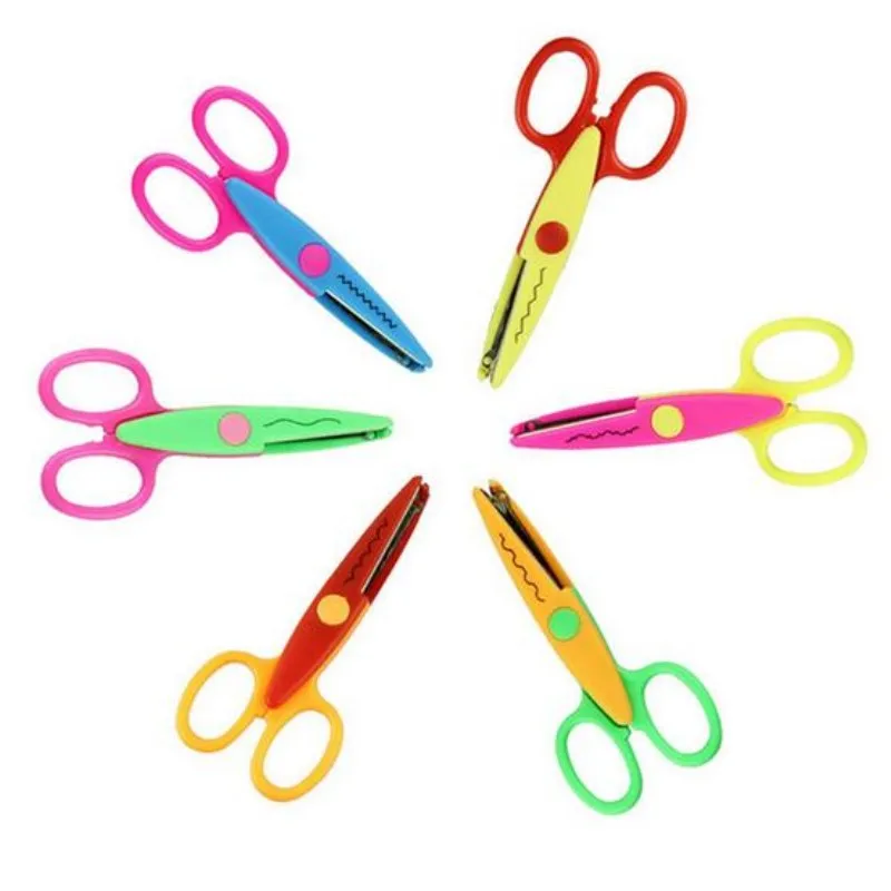 6 pcs/lot Decorative Wave Lace Edge Craft Scissors Photos Photograph  Scissors DIY For Kids Scrapbook Handmade Artwork Card - AliExpress