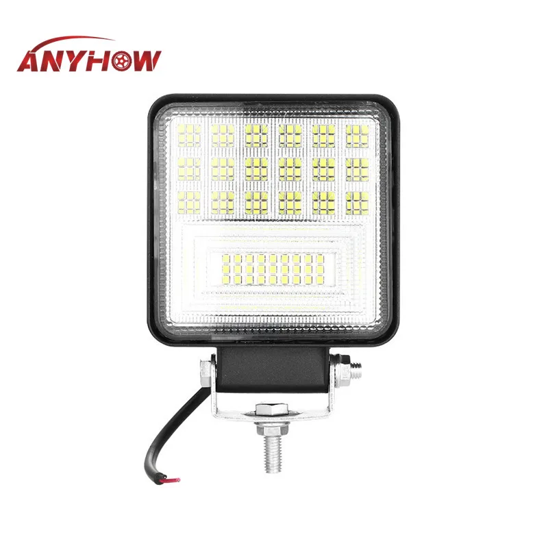 

ANYHOW 1PC/2PC 4 inch 6000k 126w car LED Work Light Bar Flood Spot Beam for Driving Motorcycle Tractor Boat Off Road SUV 12v 24v