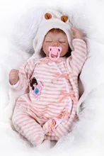 22 inch Full Realistic Babies Doll Toys Reborn Baby Dolls 55cm Bonecas Bebe Collectors For Girl Kid Christmas Gift