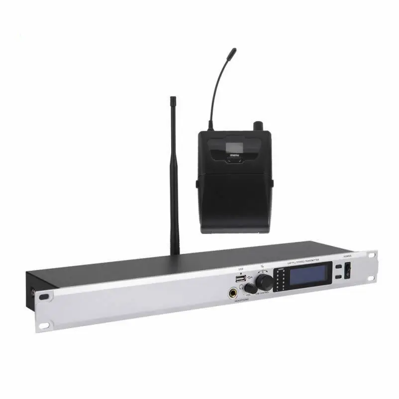 UHF Wireless In Ear Monitor System Inear DJ Headphones Monitoring Earphone for Singers Stage Performance | Электроника
