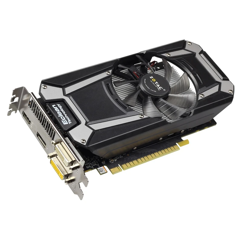 Оригинальные видеокарты ZOTAC GTX750-1GBD5 Thunder Edition PA 128Bit GDDR5 видеокарты GPU карта GTX750 1G D5 750-1GB б/у