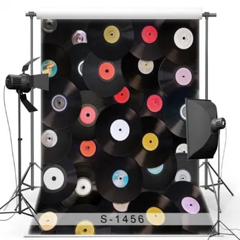 

Color Record Wall Backgrounds for sale Vinyl cloth High quality Computer print party photo backdrop