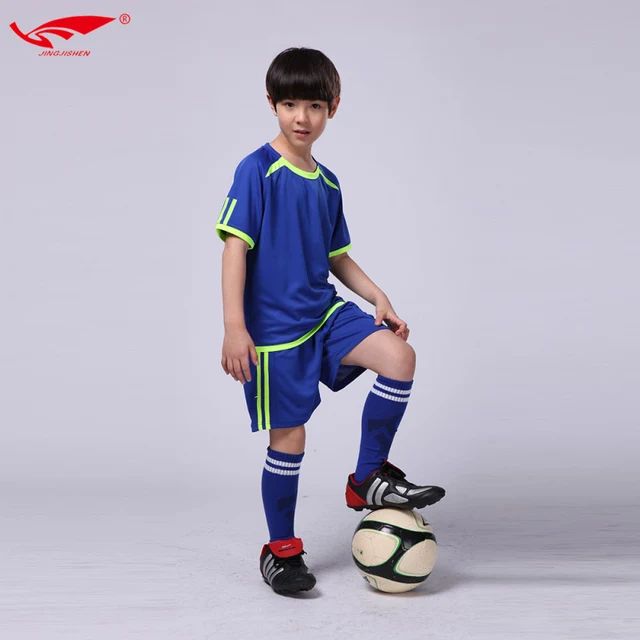 High quality soccer jersey kids custom soccer set boys football jerseys
