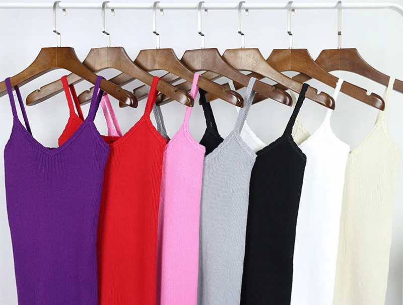 Для женщин сексуальные Лифчики хлопок трикотажные элегантное детское платье на тонких комбинация на бретельках твердый универсальная рубашка Высокое качество 8 цветов Повседневное Bralet