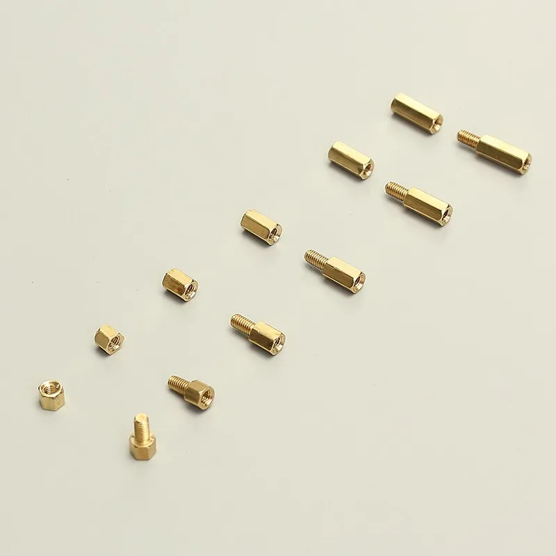 Suleve 300 шт./компл. M3BH1 M3 4-12 мм мужской-Женский латунь Hex колонке противостояние поддержка Spacer Столп винт и гайка ассортимент