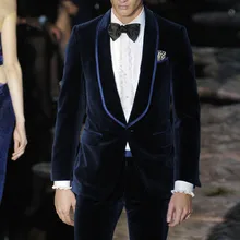 Бархатный Модный свадебный костюм с пряжкой, нарядный свадебный костюм(пиджак+ штаны+ галстук