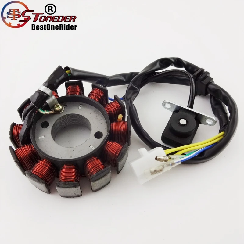 Полюсный статор зажигания STONEDER 12 катушек магнитный ротор для двигателя GY6 125cc 150cc