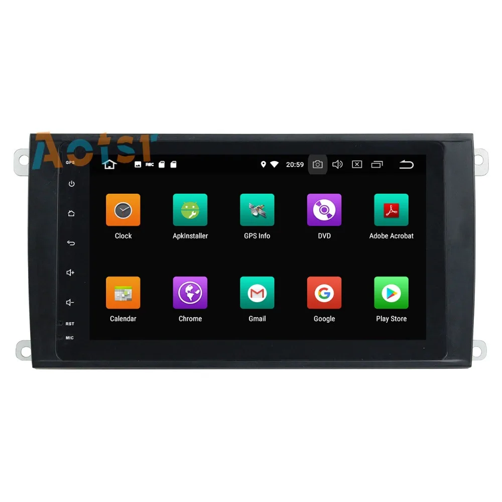 Cheap IPS Screen Android 8.0 4+32G Car multimedia dvd player head unit For Porsche Cayenne 2003 - 2010 GPS Navigation radio autostereo 3