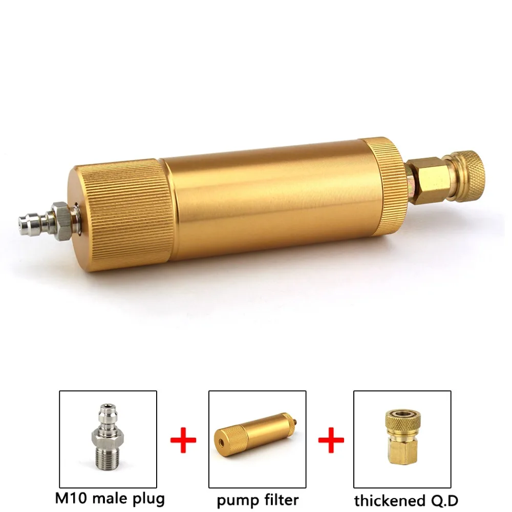 PCP Пейнтбол Airforce 300 бар 4500psi ручной насос фильтр M10x1 водно-масляный сепаратор фильтрации воздуха 50 см давление шланг быстрый соединитель