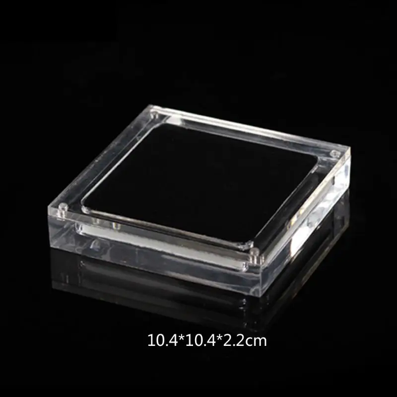 Прозрачный акриловый подвесной дисплей для ювелирных изделий квадратный магнитный зажим на чехол для ювелирных изделий Размер/М/Л - Цвет: SIZE  L