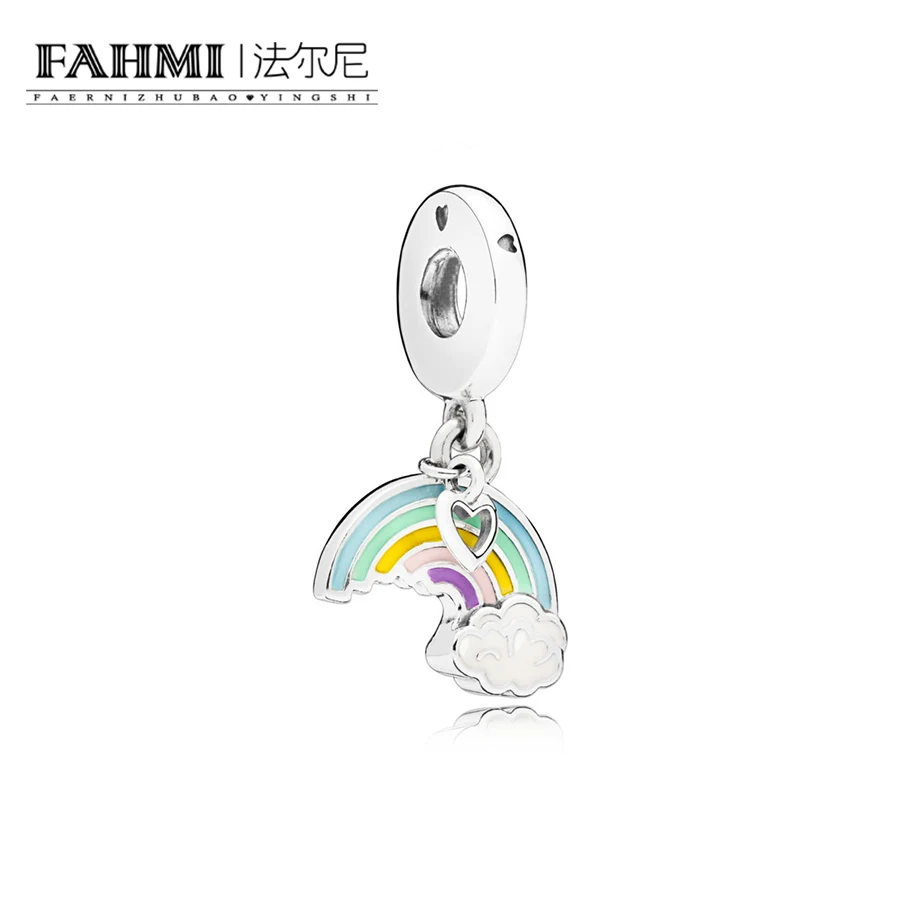 

FAHMI 100% 925 Sterling Silver 1:1 797016ENMX RAINBOW OF LOVE HANGING Original Women Wedding Fashion Jewelry