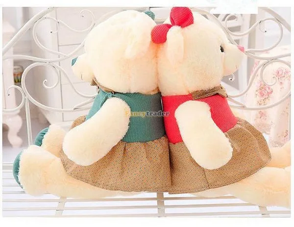 Fancytrader 49 '' / 125см Прекрасный Гигантский мягкий плюш Фаршированная Teddy Bear игрушки платье, 2 Цвета, FT50578