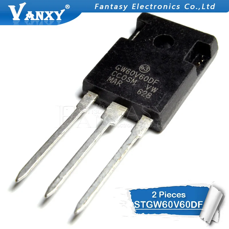 

2PCS STGW60V60DF TO-3P GW60V60DF TO-247 STGW60V60 TO247 STGW60V60F