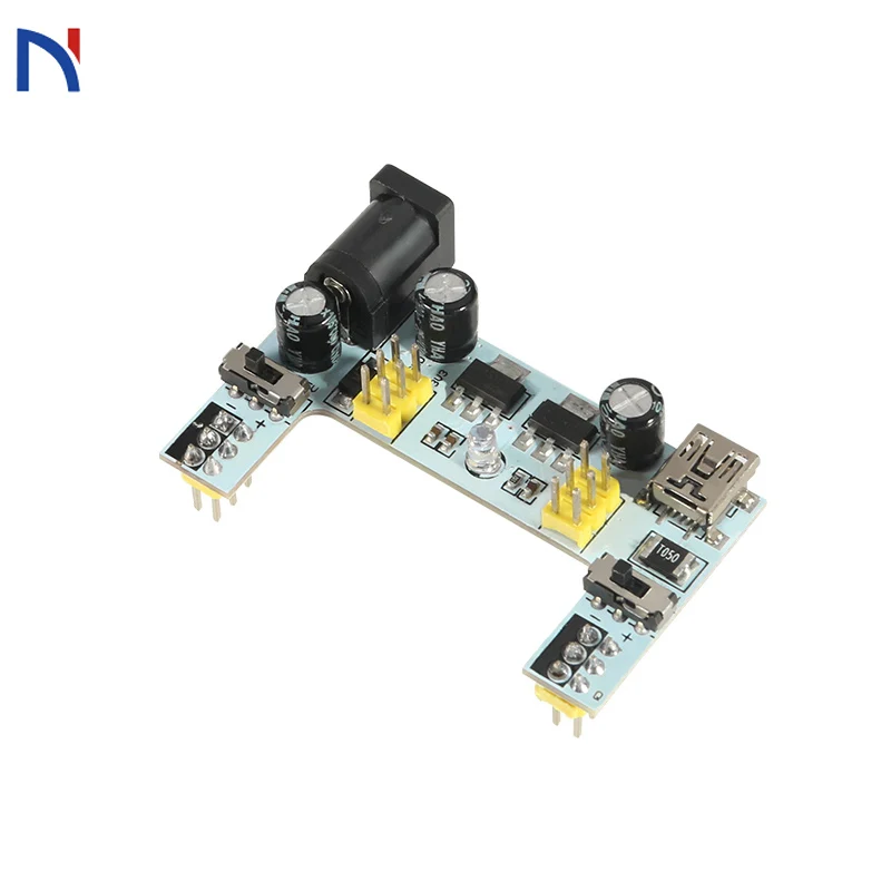 

3.3V 5V MB102 Breadboard Power Supply Module MB102 White Breadboard Dedicated Power Module 2-way MB-102 Solderless Bread Board