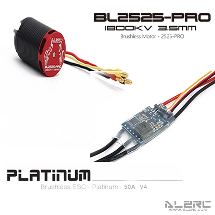 ALZRC бесщеточный двигатель 2525 PRO 1800KV + V4 50A ESC для Devil X360 и GAUI X3|Детали аксессуары| |