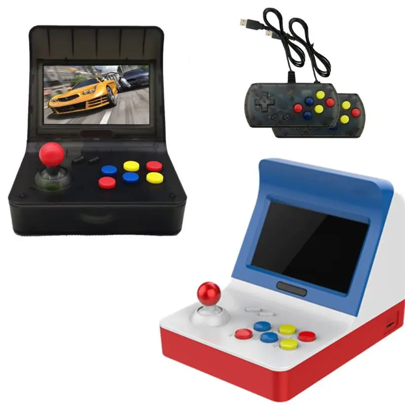 

Retro Portable Mini Handheld Arcade Double Game Console 64bit 4.3 inch 16GB built-in 3000 Games Handheld Game Player