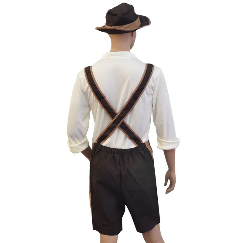 M-3XL Взрослый мужской традиционный костюм для Октоберфеста Lederhosen баварский Октоберфест пособия по немецкому языку пива для мужчин костюм