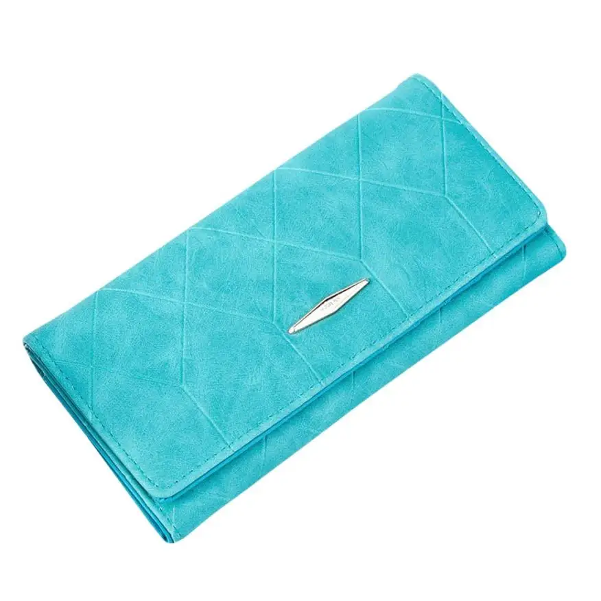 

Women Solid Hasp Coin Purse Long Wallet Card Holders Handbag Designer Wallets Famous Brand june26