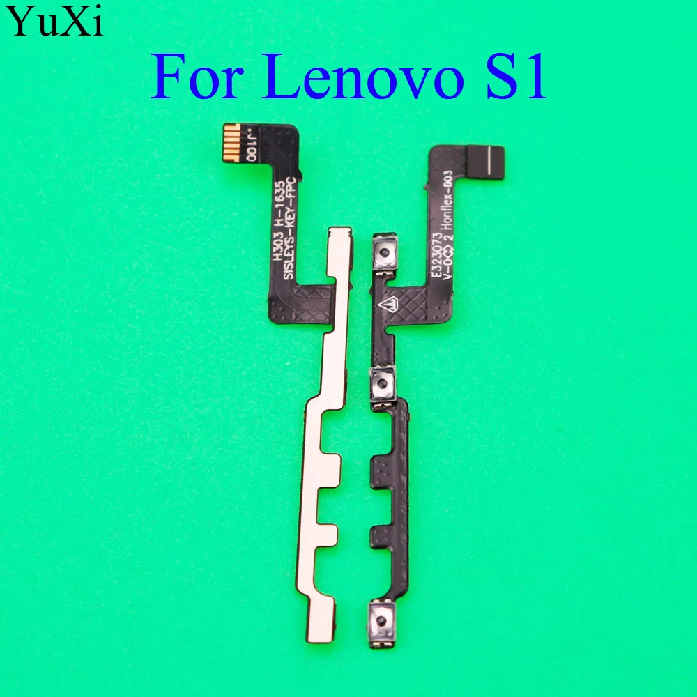 

YuXi For Lenovo Vibe S1 S1c50 S1a40 Power ON/OFF Volume Button Flex Cable FPC New Tested High Quality