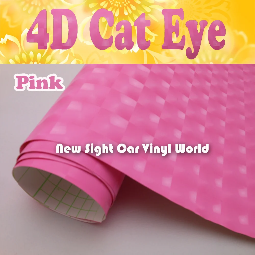 High Quality Pink 4D font b Cat b font font b Eye b font Vinyl For
