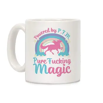 

Powered by PFM White 11 Ounce Ceramic Coffee Mug