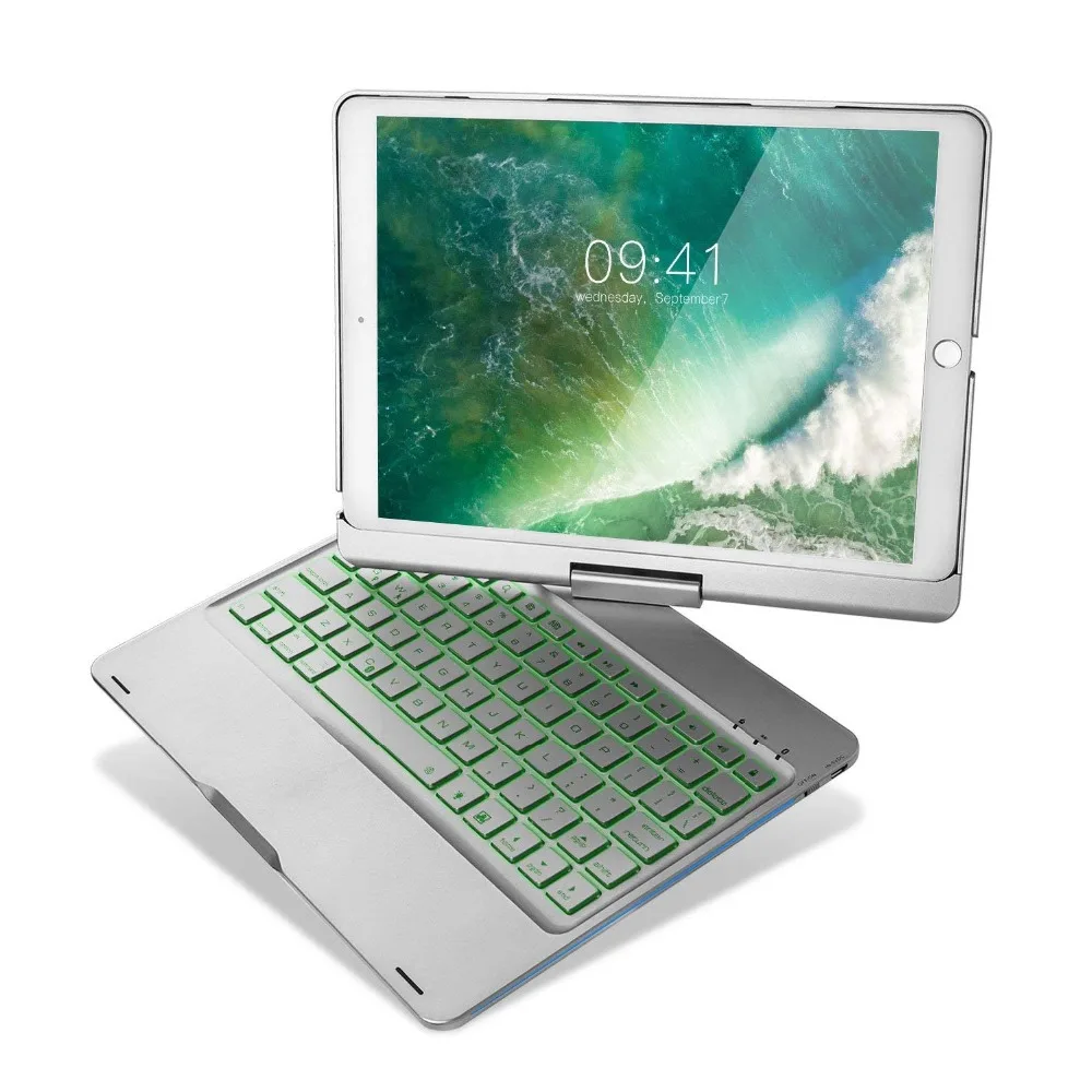 

For Ipad 10.5 inch 360 Degree Rotatation backlight Bluetooth keyboard