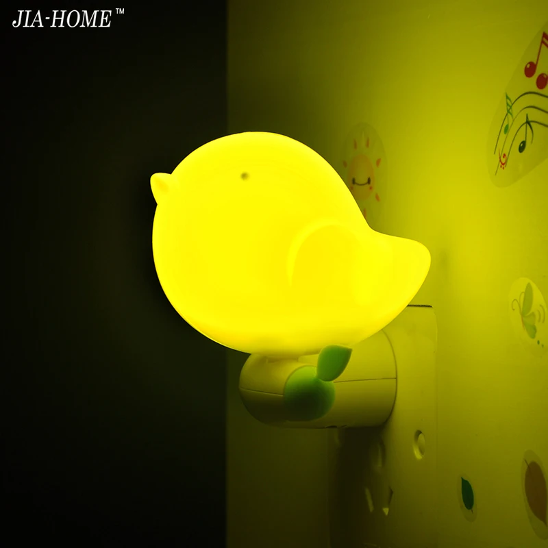 Night Light AC90 260V Wall Socket Lamp US Plug Kid Children's night