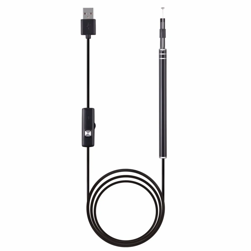 

Ear Spoon Cleaning USB Endoscope 5.5mm Visual Ear Earpick Otoscope Endoscope Borescope Mini Endoscope Camera PC Windows
