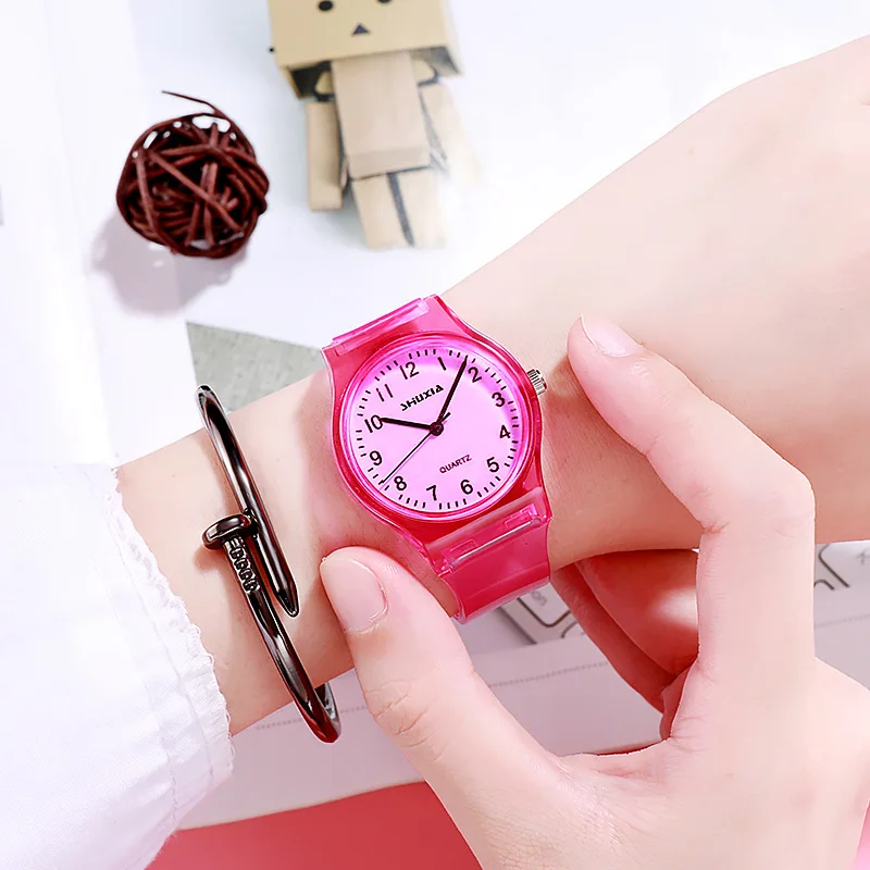 Модные силиконовые наручные часы для детей часы Детские Повседневное Однотонная одежда Детские часы на запястье подарок для девочек JBRL детские часы Relogio Infantil