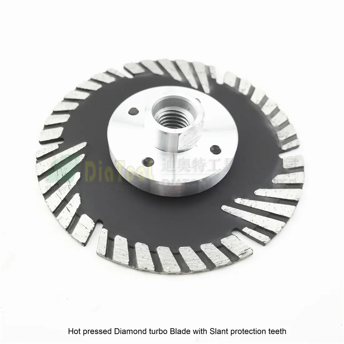 DIATOOL 4" Diamond Saw Blades For Granite Marble Concrete Cutting And Grinding With M14 FLANGE Cutting Discs With Deep Teeth