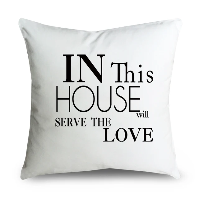 Serve Love Cushion CoverSweet House Pillow CaseBlack Monogram Extraordinary Monogrammed Decorative Throw Pillows Serve Love Cushion CoverSweet House Pillow CaseBlack Monogram Extraordinary Monogrammed Decorative Throw Pillows