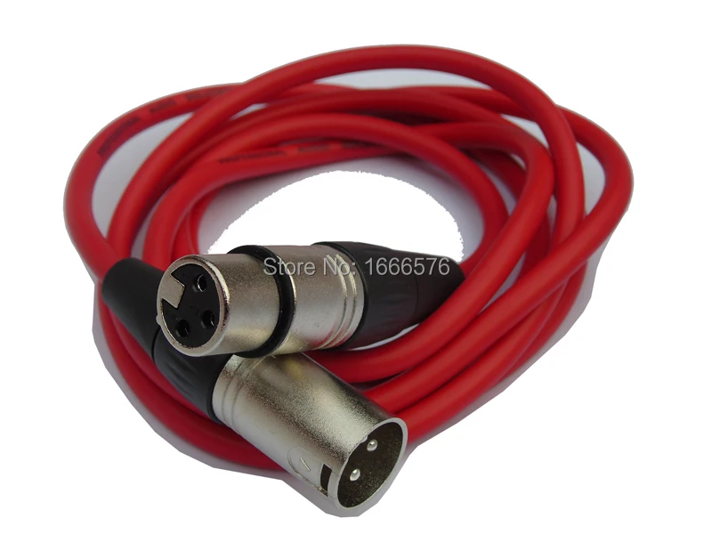 Alta Qualidade Lote 15ft Cabo Blindado 3pin Xlr Masculino Feminino Mic Pack-mcr01 kl 5