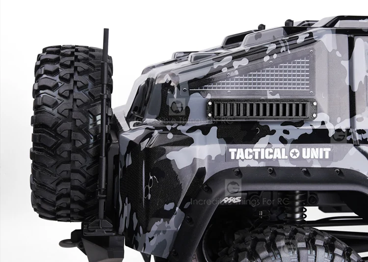 

2PCS TRX4 Tactical Unit Side Body Cooling Grille 3D Printing Body Shell Air Intake Port for 1:10 Rock Crawler RC Cars DIY Parts