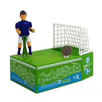 

Electric Piggy Bank Cute Football Savings Pot Soccer Player Goal Kicking Coin Bank Piggy Bank Money