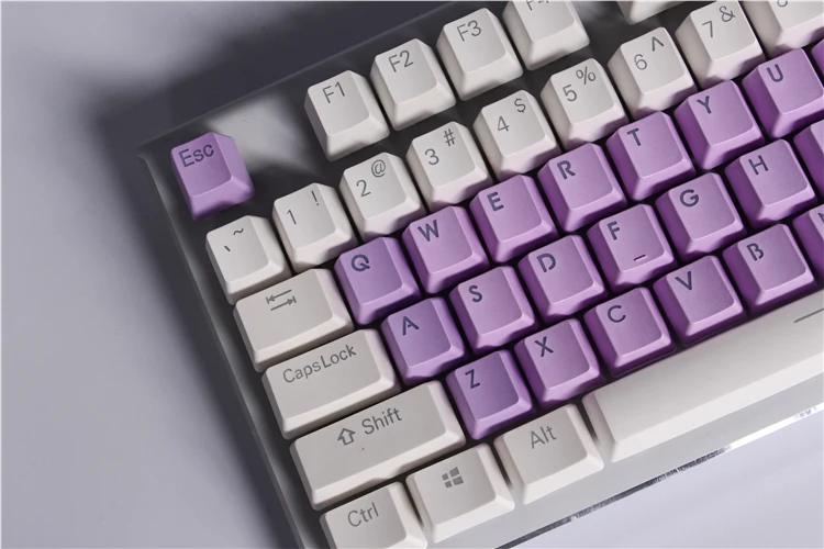 Новое поступление PBT 37 ключ двойной выстрел Keycap OEM профиль Вишневый выключатель MX Keycaps подсветка DIY keycaps для механической клавиатуры