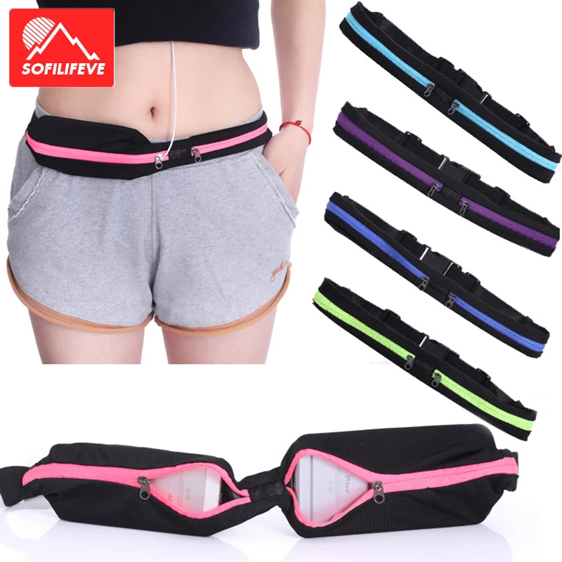 

Outdoor Elastic Sports Wallet Anti-theft Multifunctional Waist Bag Phone Key Earphone Sack for Men and Women Running and Riding