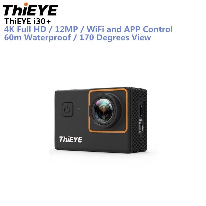 

ThiEYE I30+ Ultra HD Action Camera 4K 10fps 12M Resolution And 60m Waterproof 2.0'' Screen Action Cam Go Sports Camera Pro