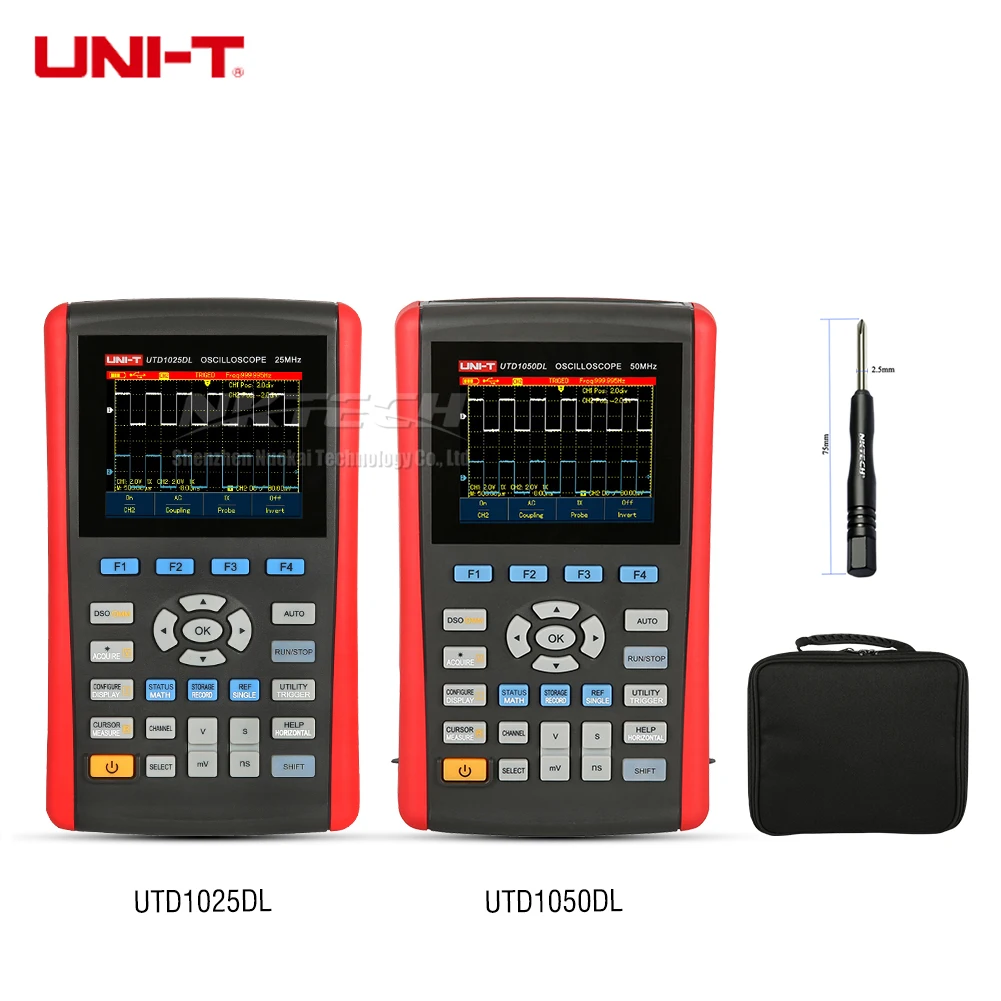 UNI-T UTD1050DL UTD1025DL портативный цифровой осциллограф Scopemeter мультиметр Сфера метр на тонкопленочных транзисторах на тонкоплёночных транзисторах 2-х канальный 250 мс/с 12kpts 50 МГц