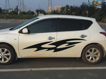 

Car Racing Flames Sport 78'' Door Decal for TIIDA Vinyl Motor Side Stickers ZC641