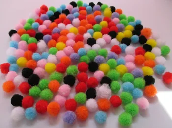 

multicolor Maomao ball high elastic polypropylene fiber ball plush ball diy accessories 10mm 1000pcs/bag 009001009