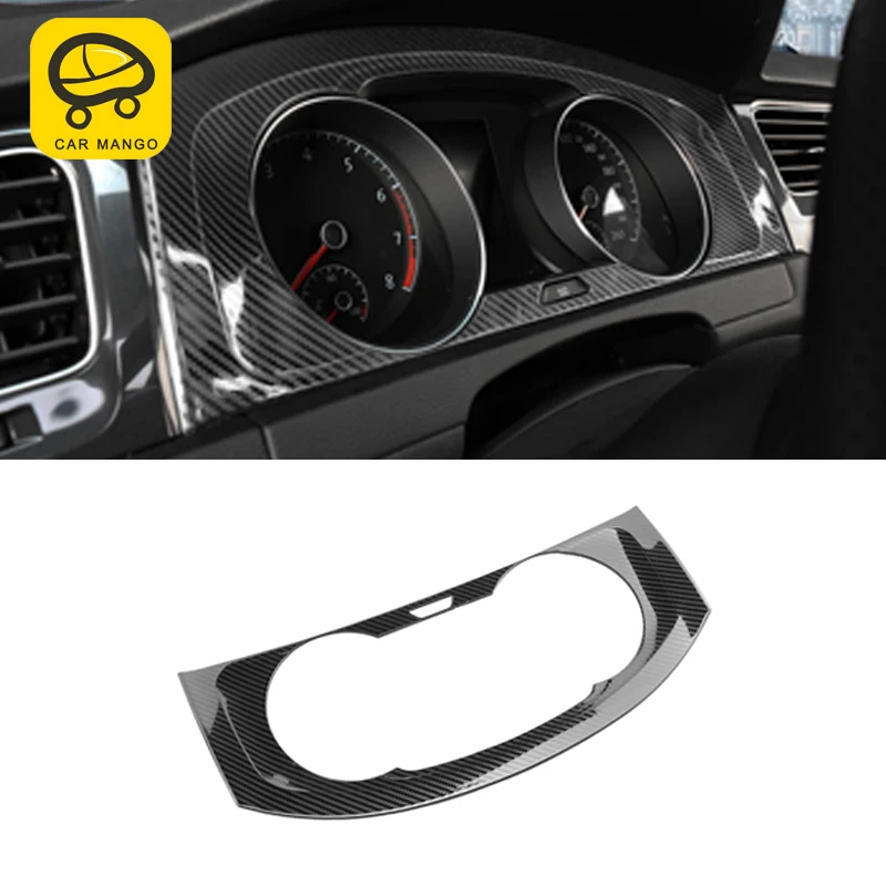 CarManGo For Volkswagen Golf 7 Golf 7.5 Car Styling Dashboard Panel Cover Trim Frame Sticker Interior Accessories CarManGo For Volkswagen Golf 7 Golf 7.5 Car Styling Dashboard Panel Cover Trim Frame Sticker Interior Accessories