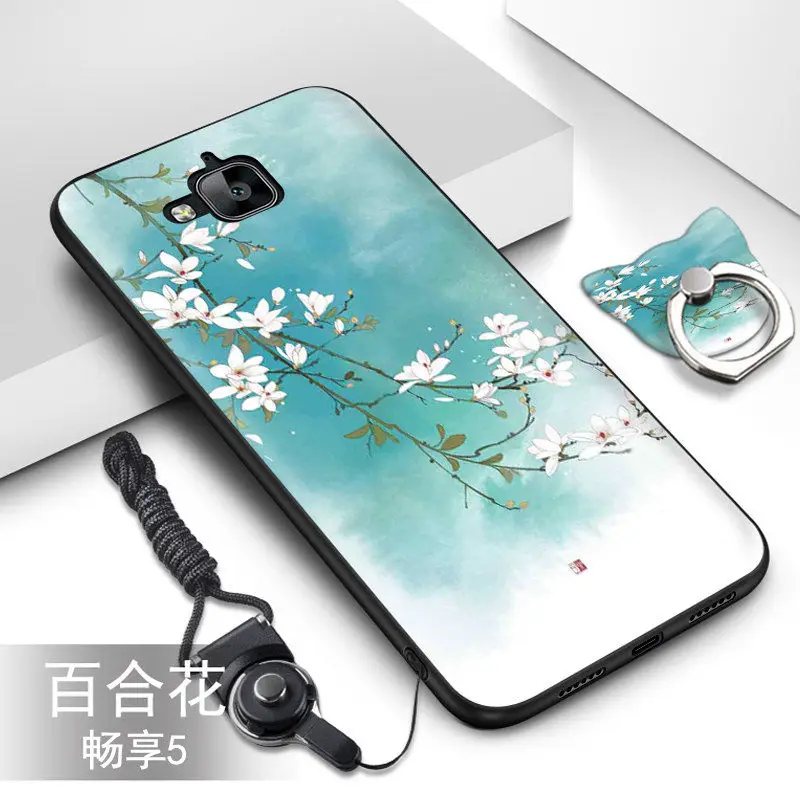 

Huawei Honor 4C Pro Case.Luxury slim soft tpu silicone back cover with Ring Function for case Huawei Honor 4C Pro coque fundasb#