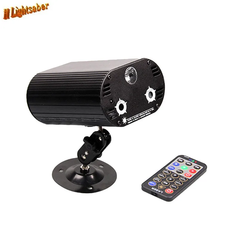 

36 Patterns 3 Lens Laser Stage Light + LED Blue Stage Lighting Effect DJ Light Red Gree Blue Home Club Projector + Remote