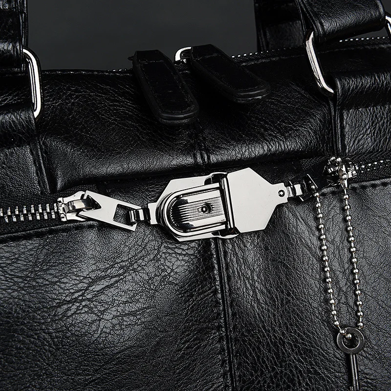  BOLO Business Briefcase Leather Men Bag Computer Laptop Handbag Man Shoulder Bag Messenger Bags Men