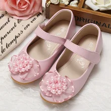 Prinzessin Perle Spitze Schuhe Mädchen Weichem Leder Schuhe Für Party Hochzeit Breathable Beiläufige Rutschfeste prof Bequeme Schuhe